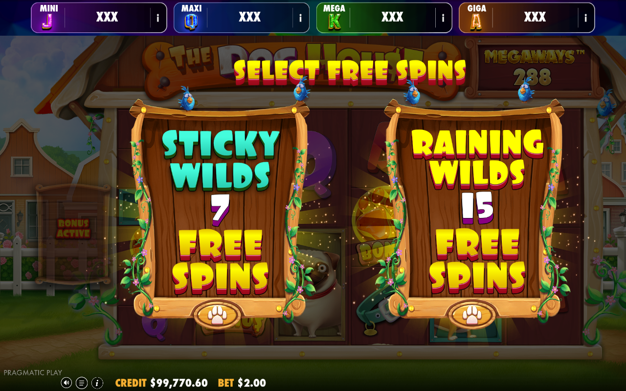 The Dog House Megaways - Oranje Jackpot free spins round