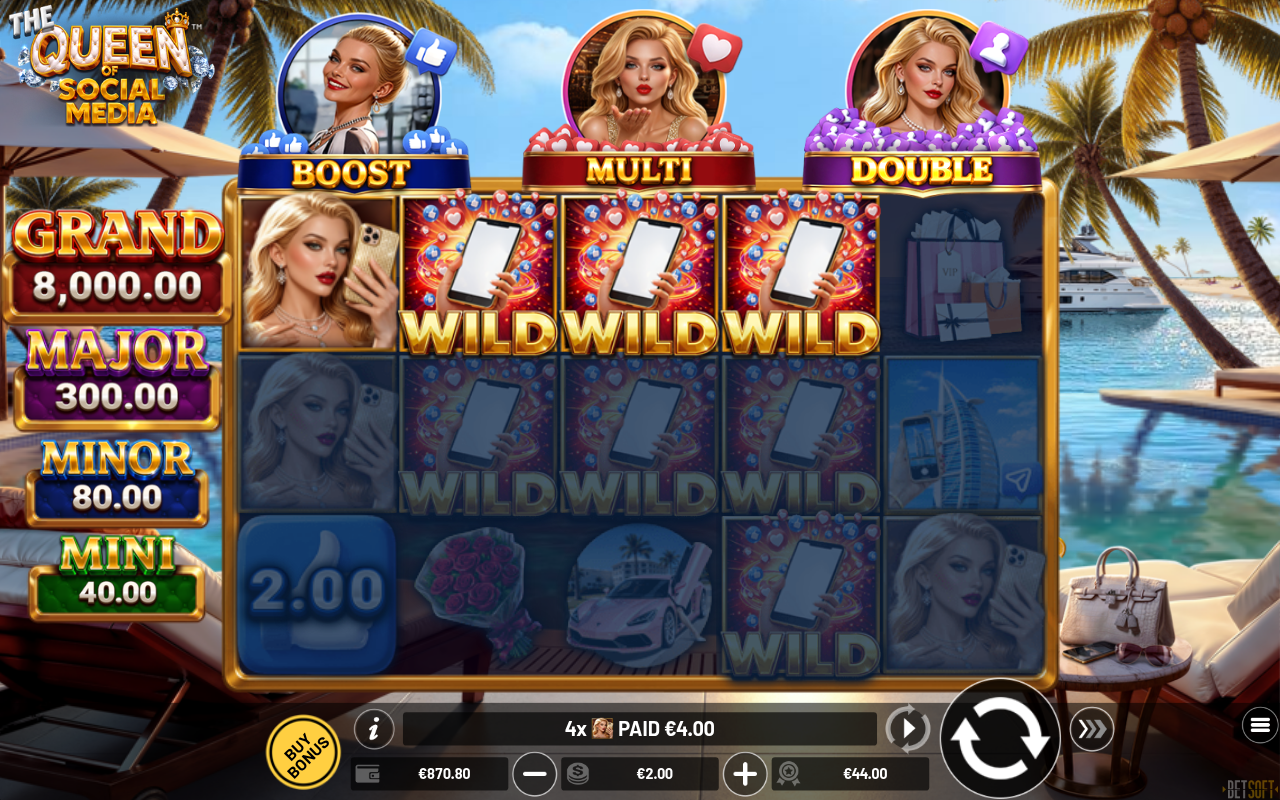The Queen of Social Media bonus round