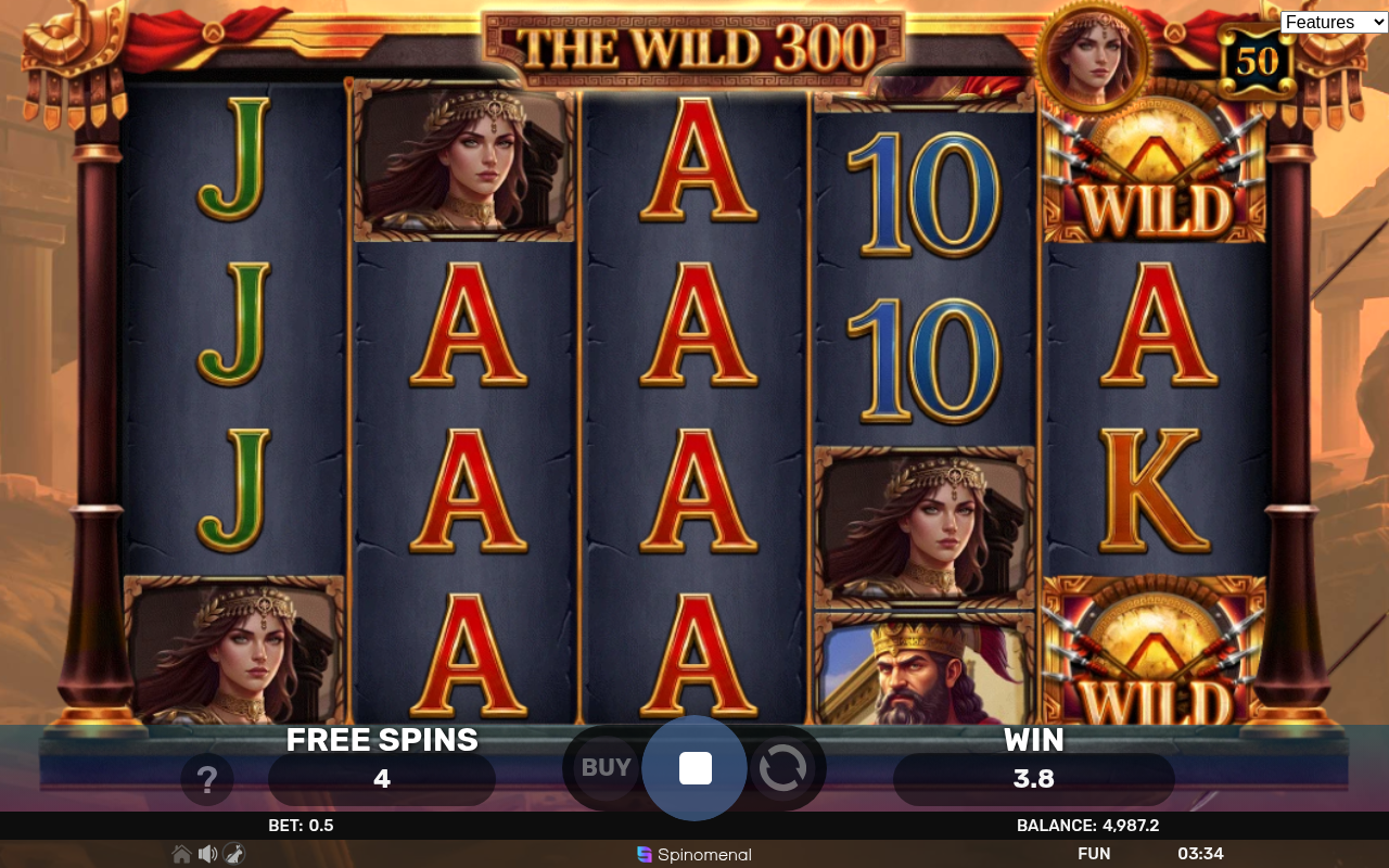 The Wild 300 bonus round