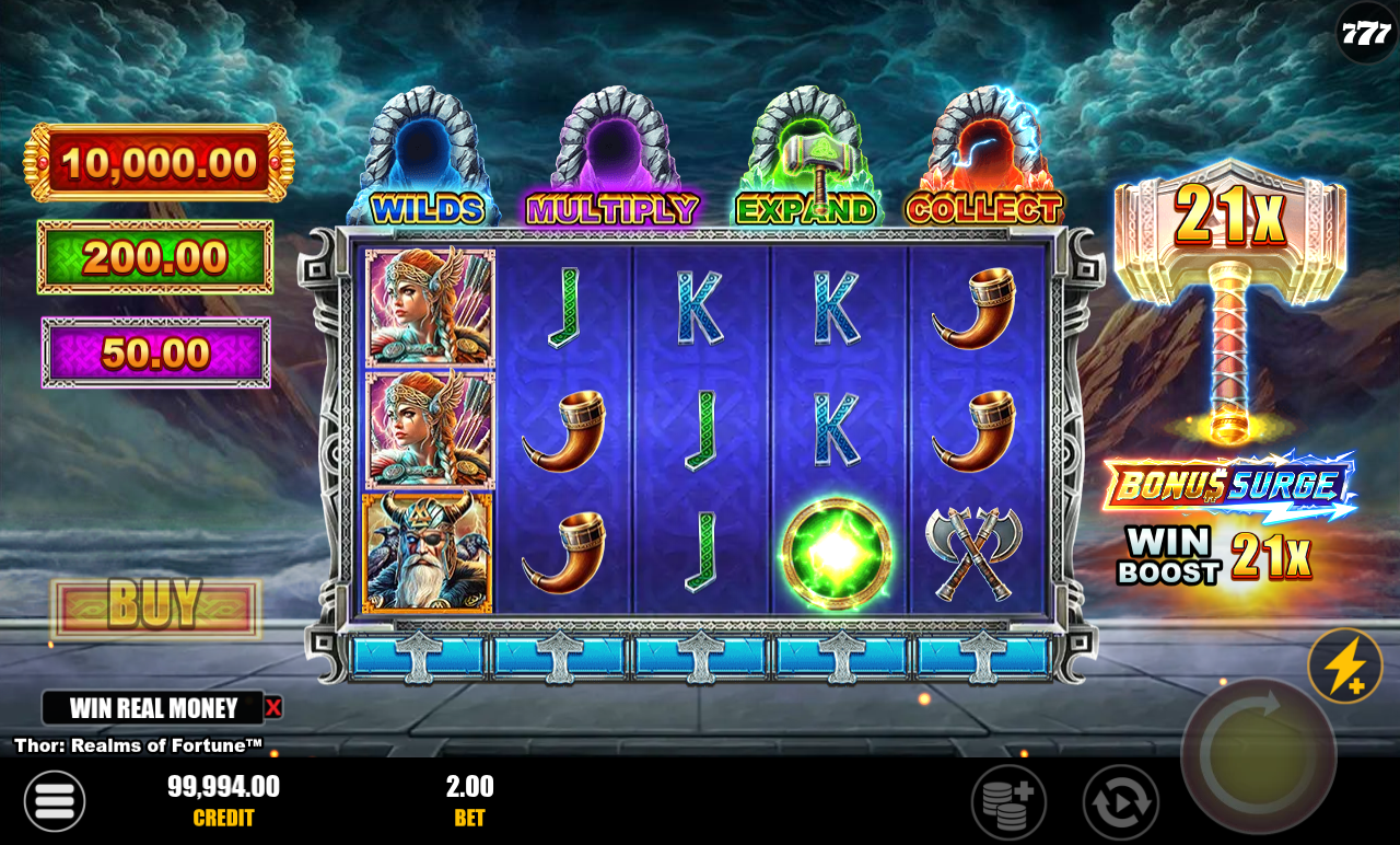 Thor: Realms of Fortune gameplay