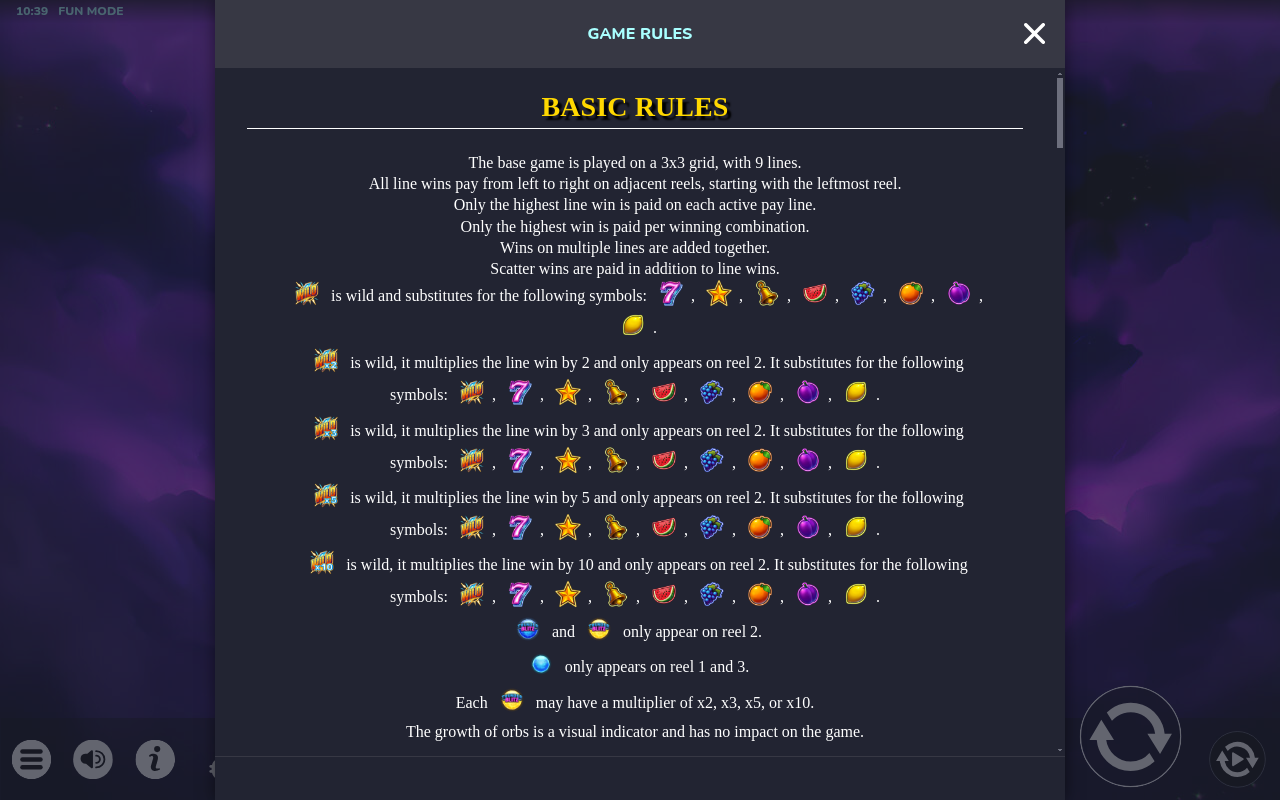Thunder Blitz 2nd Chance information screen