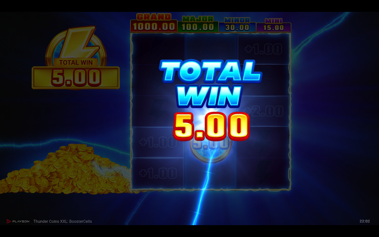 Thunder Coins XXL: Booster Cells bonus round
