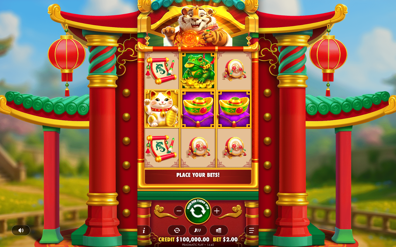 Tigre Sortudo Dourado base game