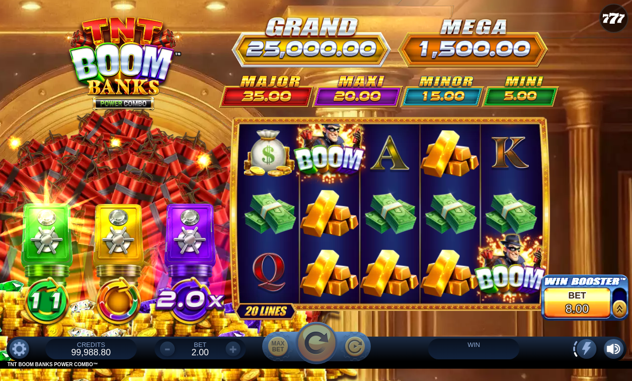 TNT Boom Banks Power Combo gameplay