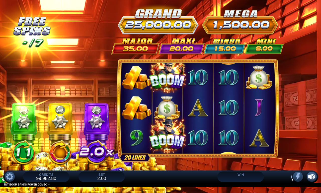 TNT Boom Banks Power Combo gameplay