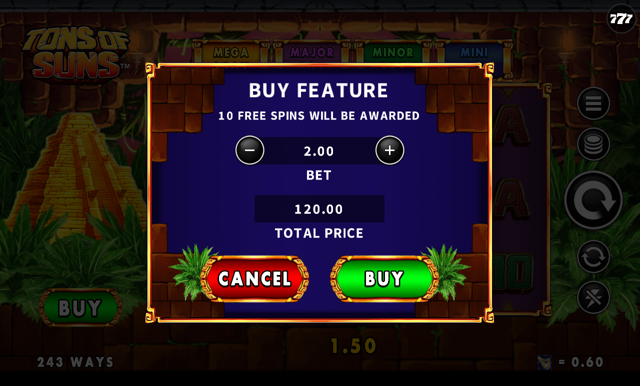 Tons of Suns bonus buy