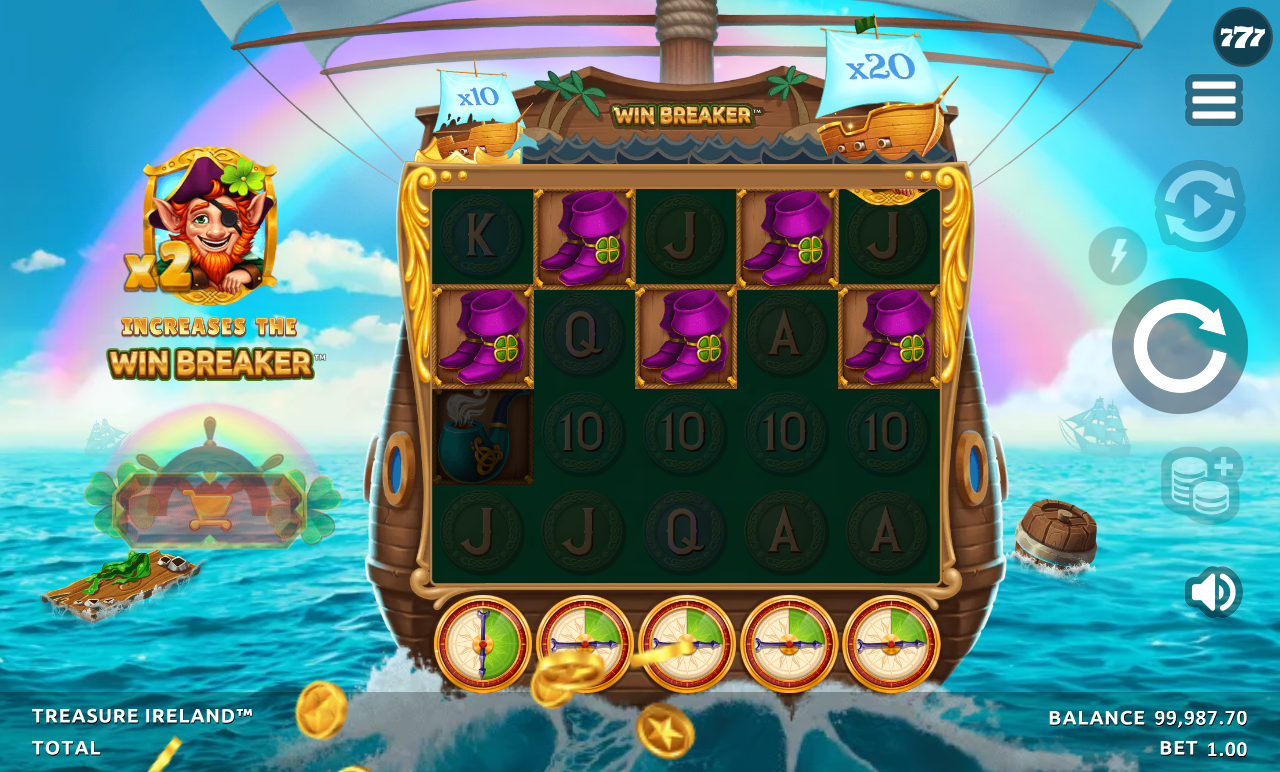 Treasure Ireland Win Breaker Free Spins