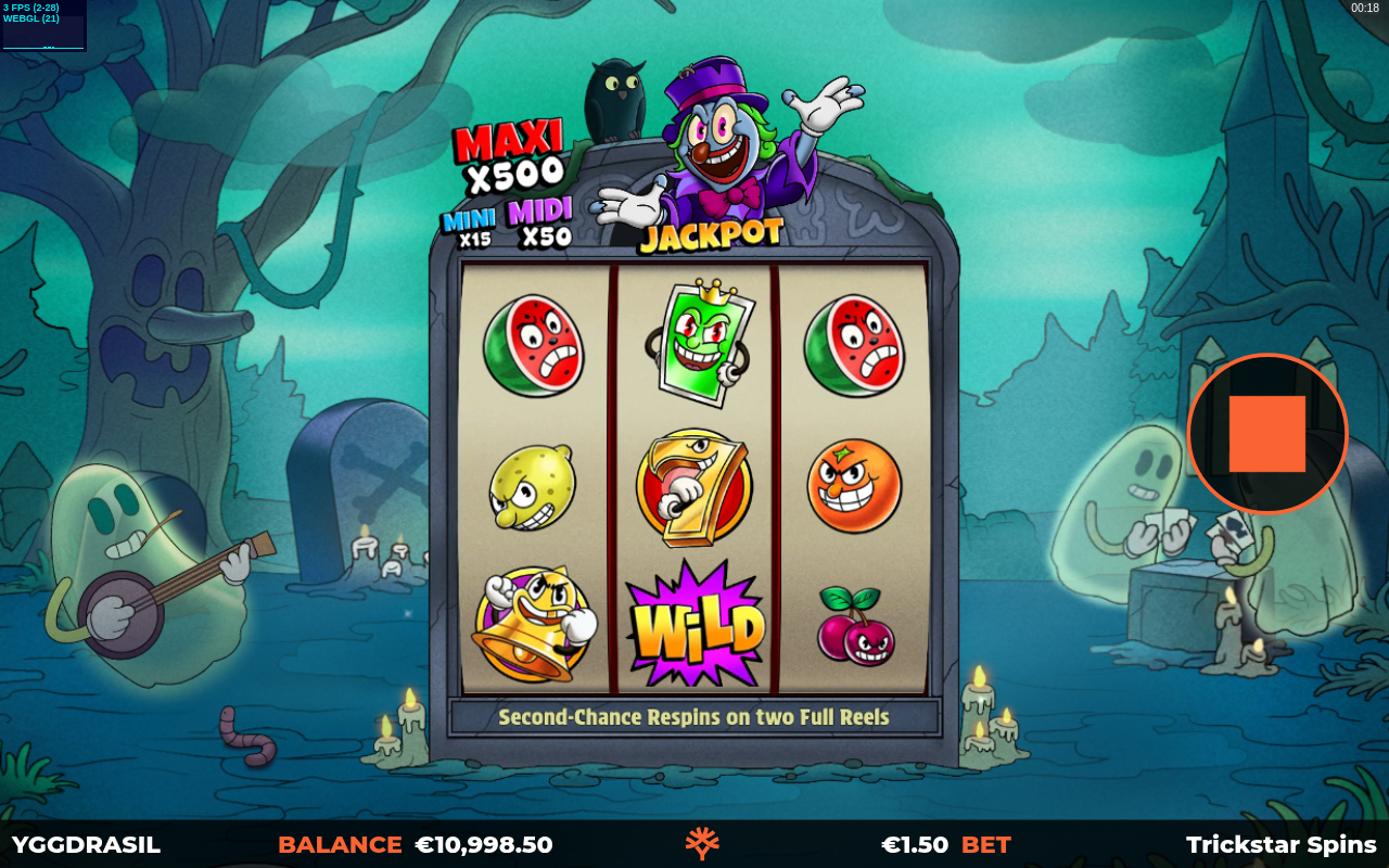 Trickstar Spins gameplay