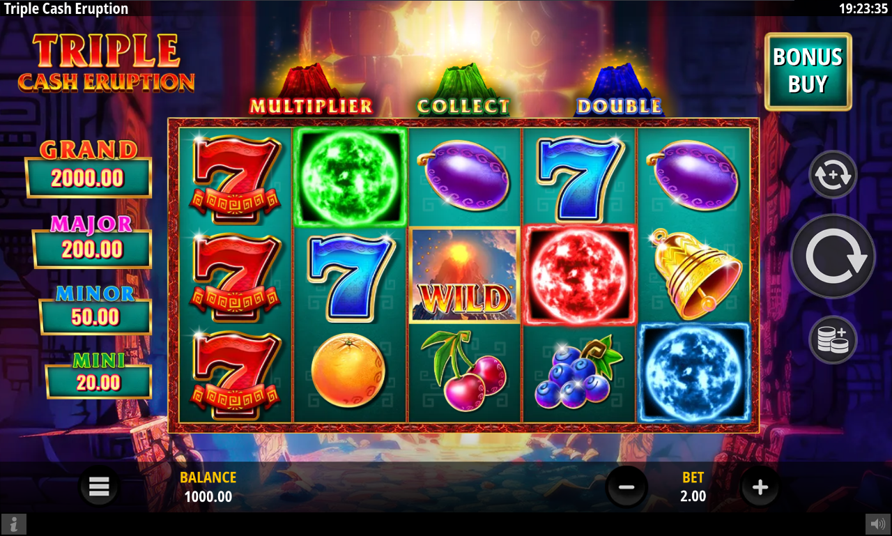 Triple Cash Eruption base game