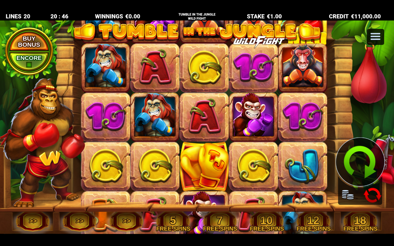Tumble in the Jungle Wild Fight base game