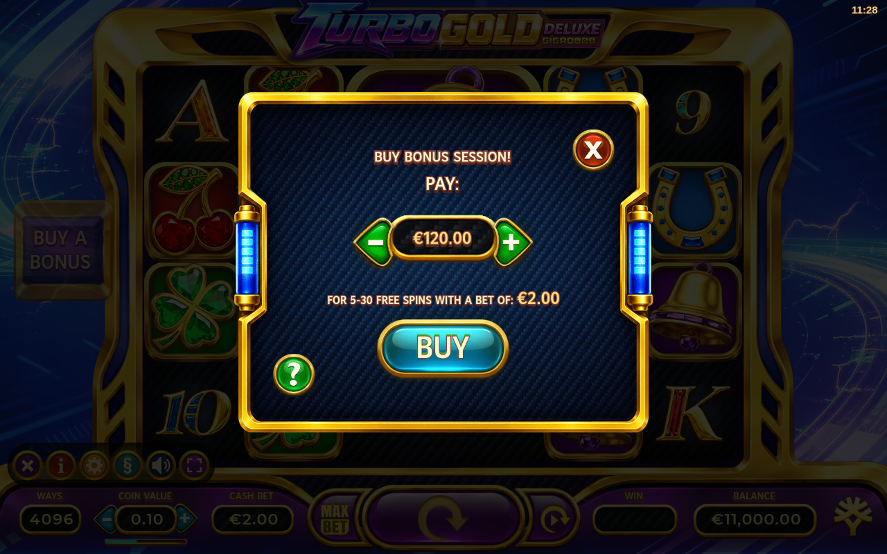 Turbo Gold Deluxe GigaBlox bonus buy