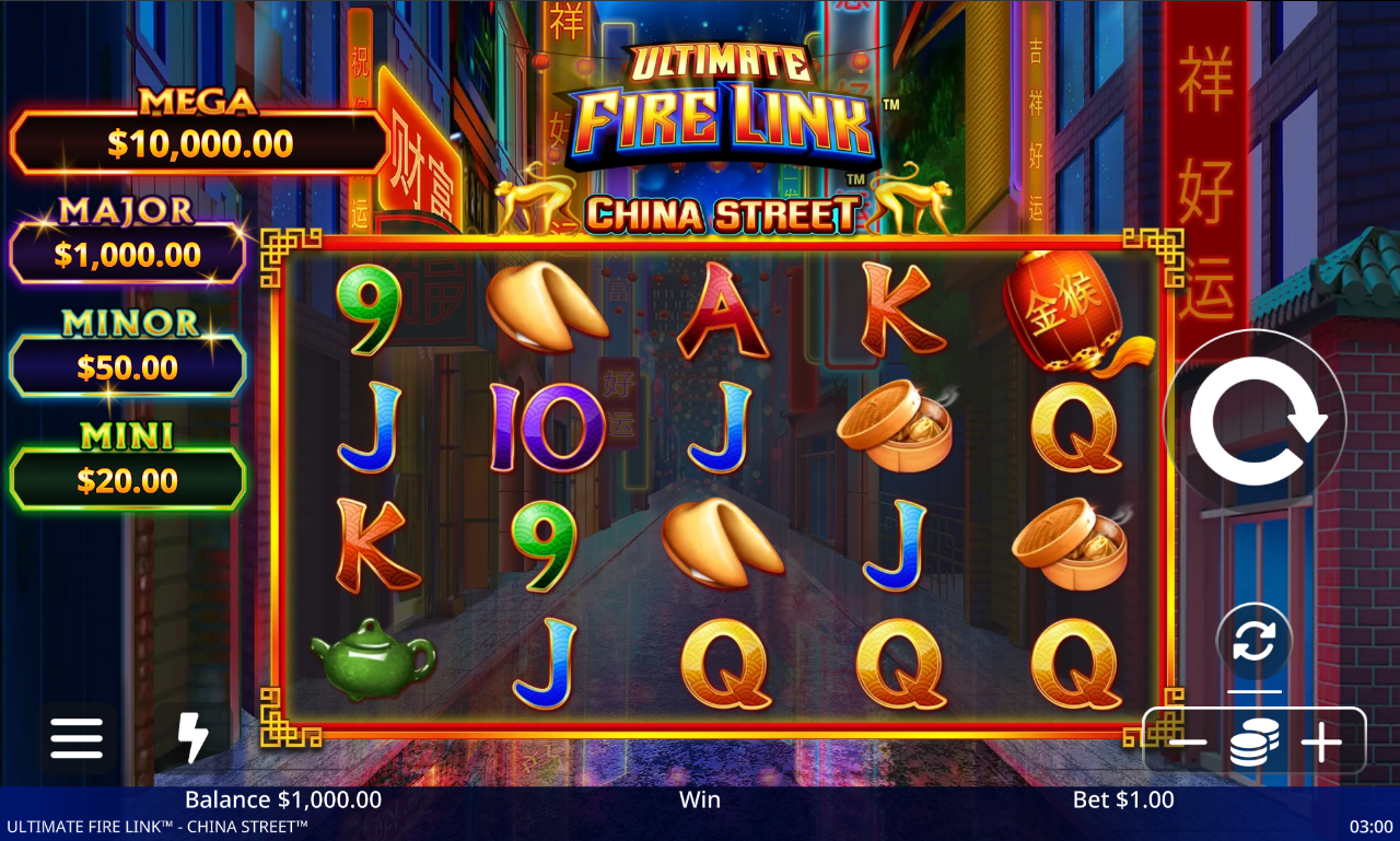 Ultimate Fire Link China Street base game