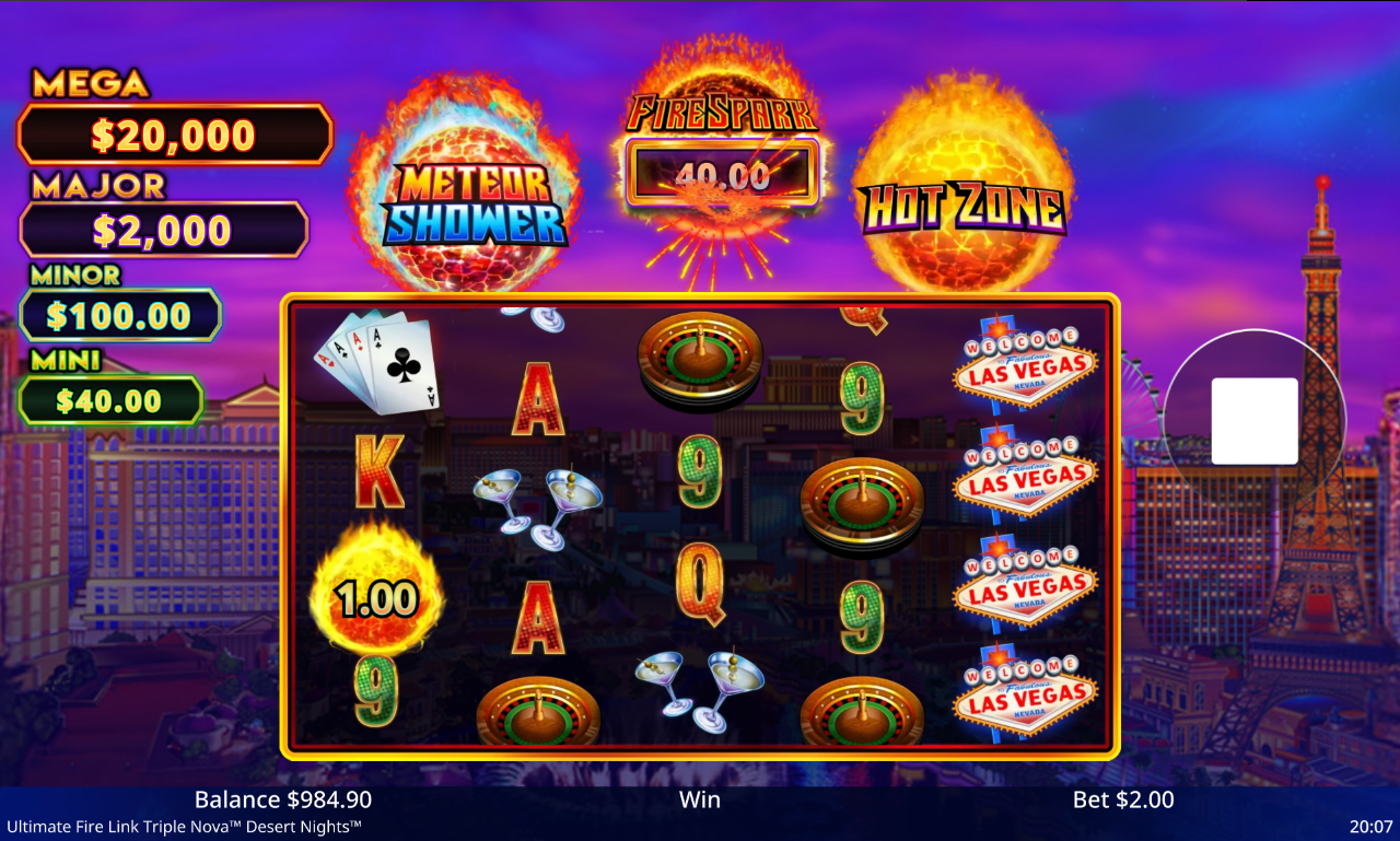 Ultimate Fire Link Triple Nova Desert Nights gameplay