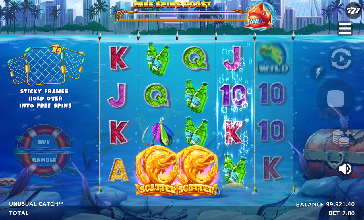 Unusual Catch bonus round