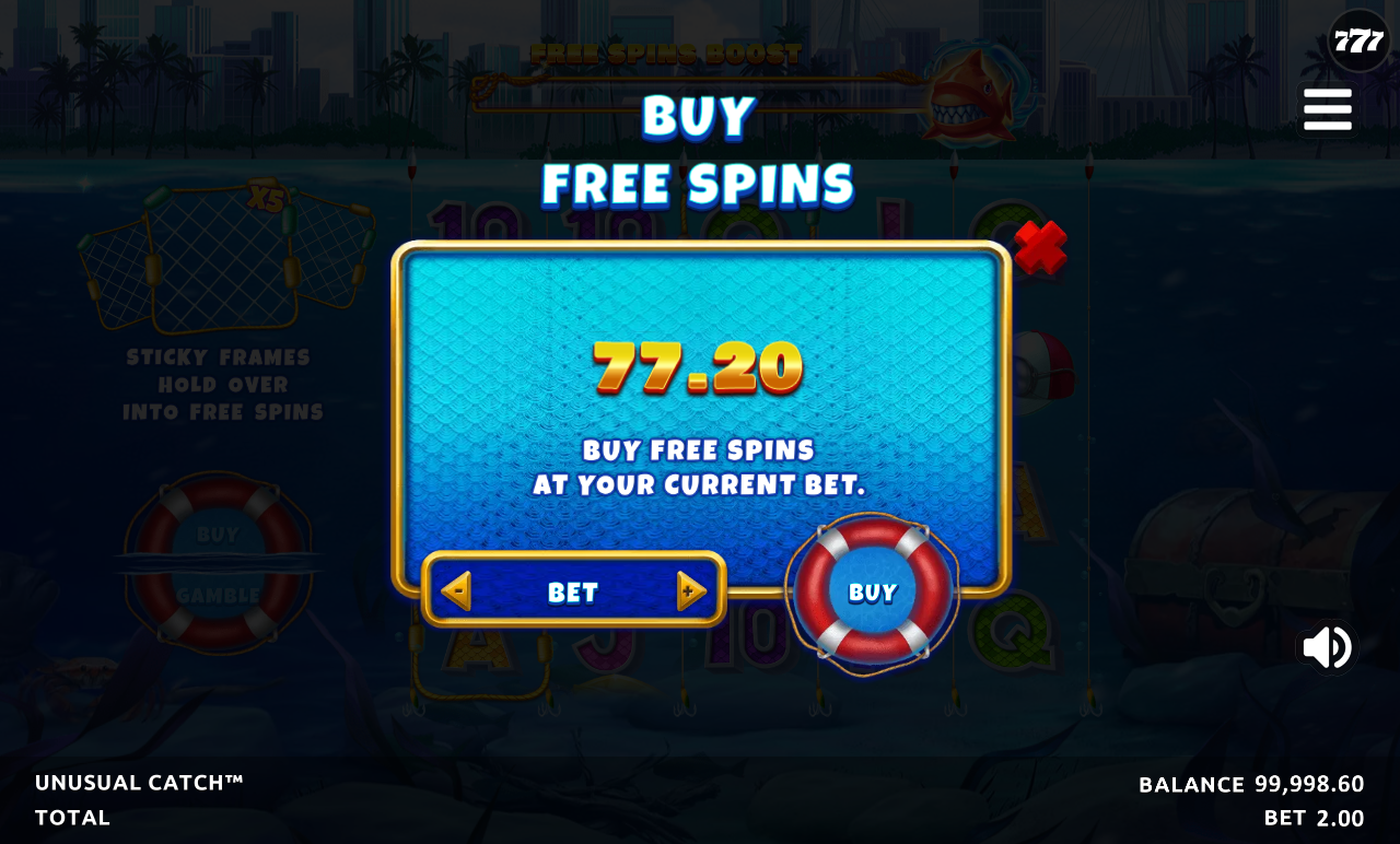 Unusual Catch bonus buy