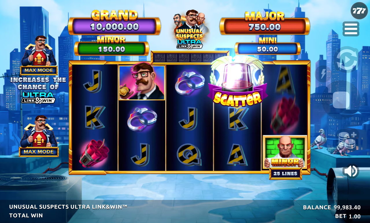 Unusual Suspects Ultra Link&Win gameplay