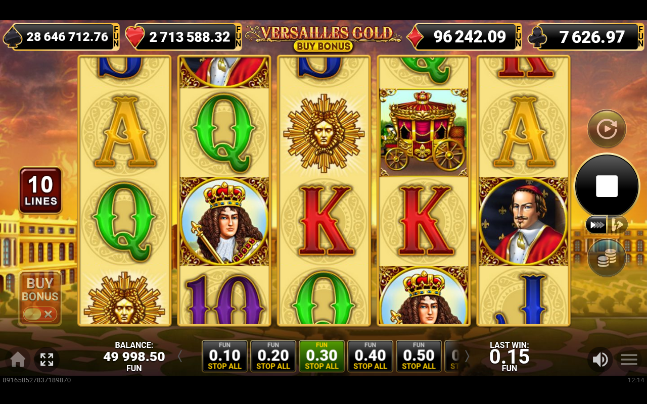 Versailles Gold Buy Bonus gameplay