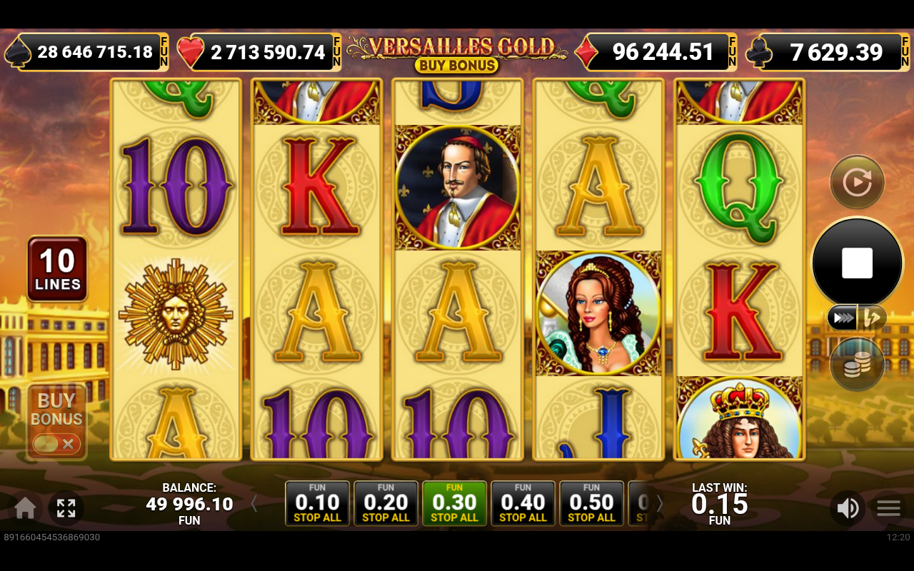 Versailles Gold Buy Bonus gameplay