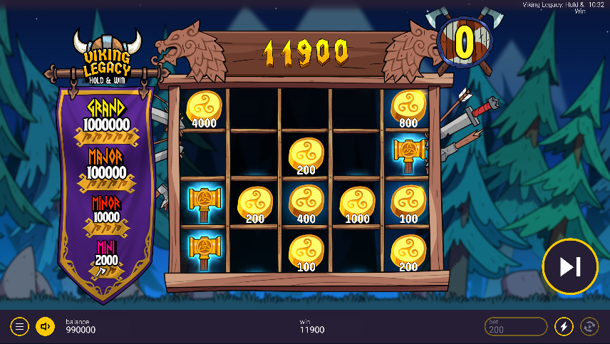 Viking Legacy Hold and Win bonus play