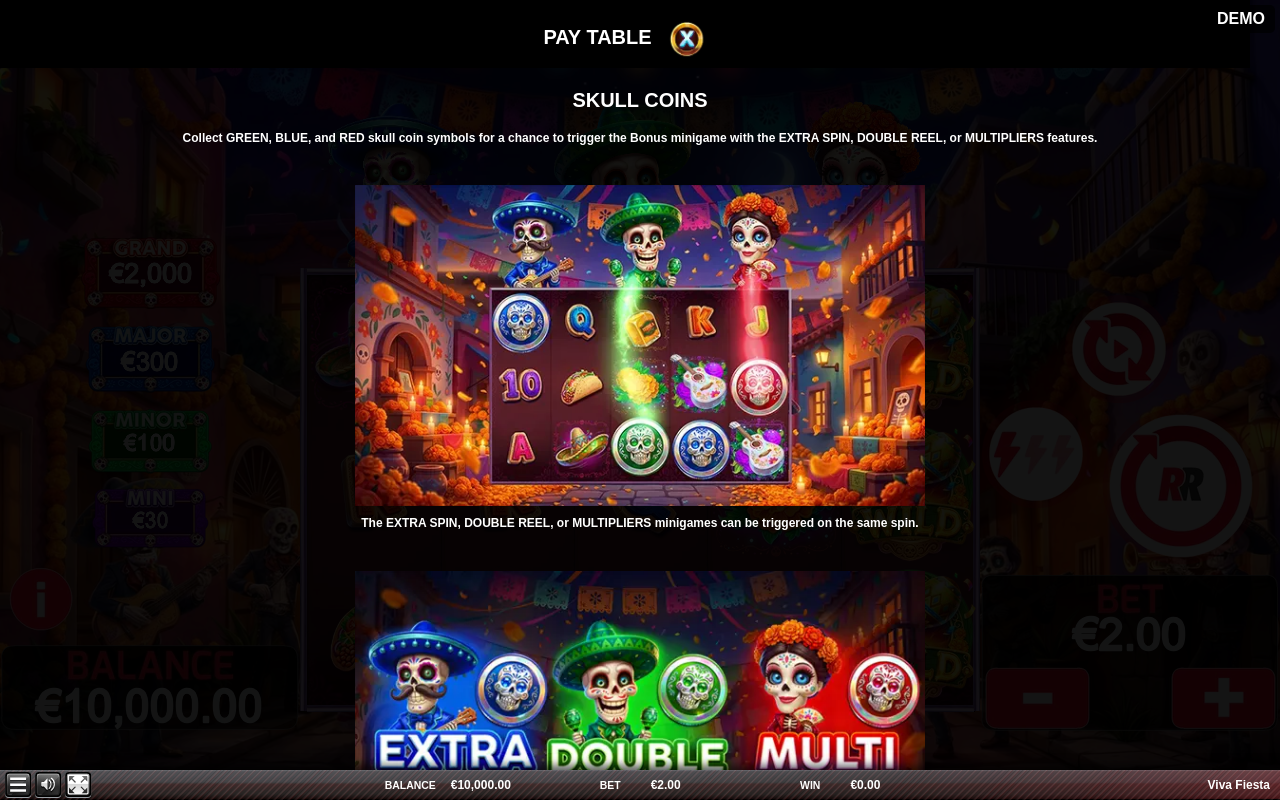 Viva Fiesta information screen