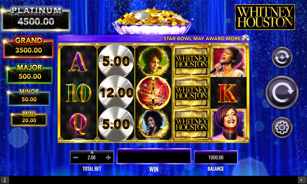 Whitney Houston gameplay