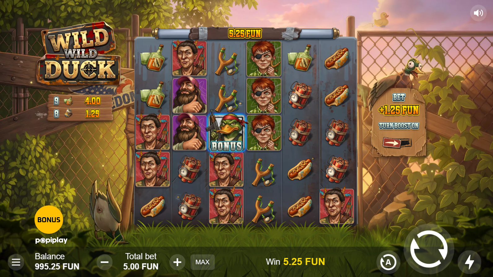 Wild Wild Duck base game