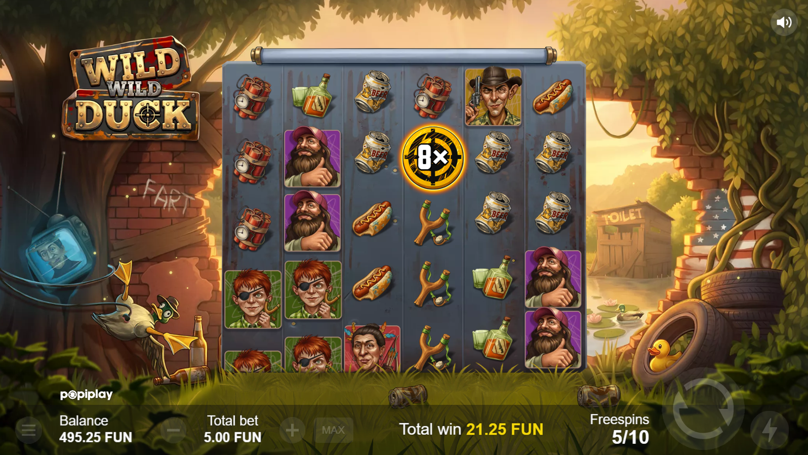 Wild Wild Duck multiplier symbol