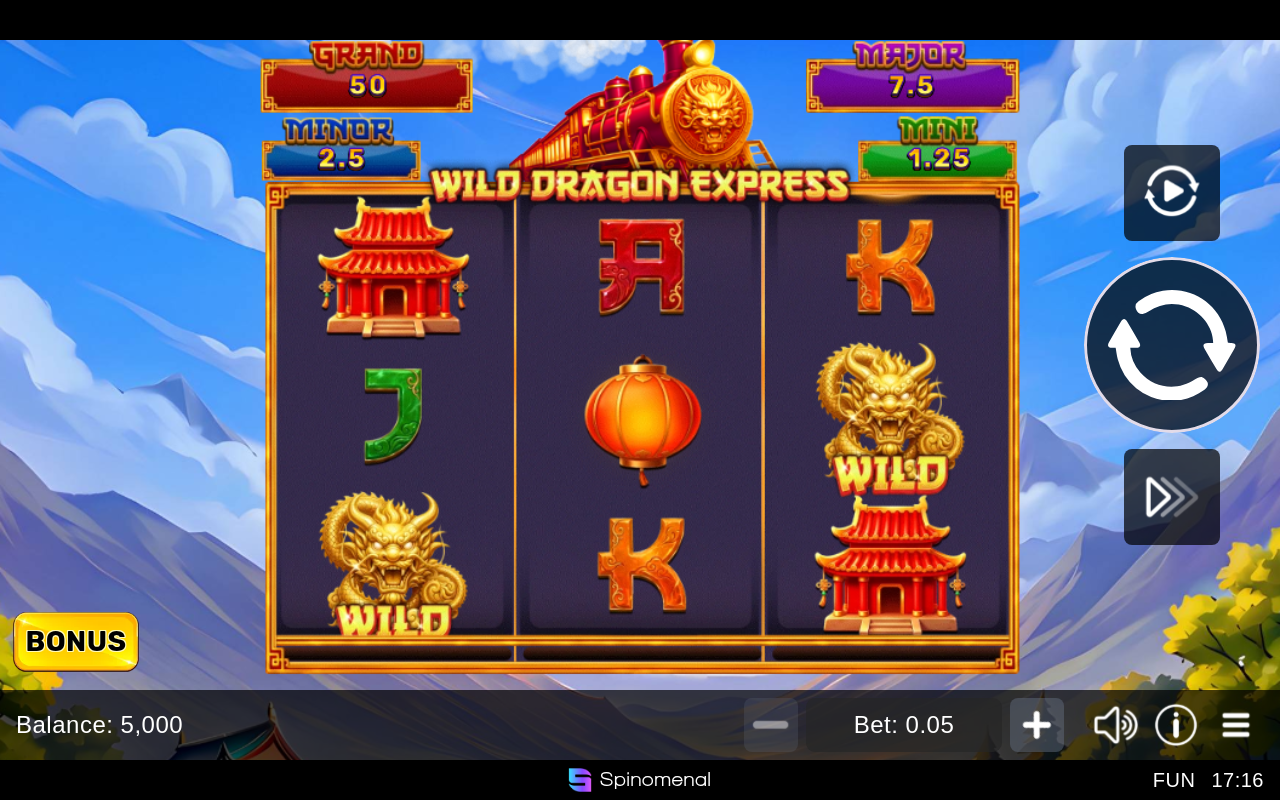 Wild Dragon Express - Hold & Hit 3x3 base game