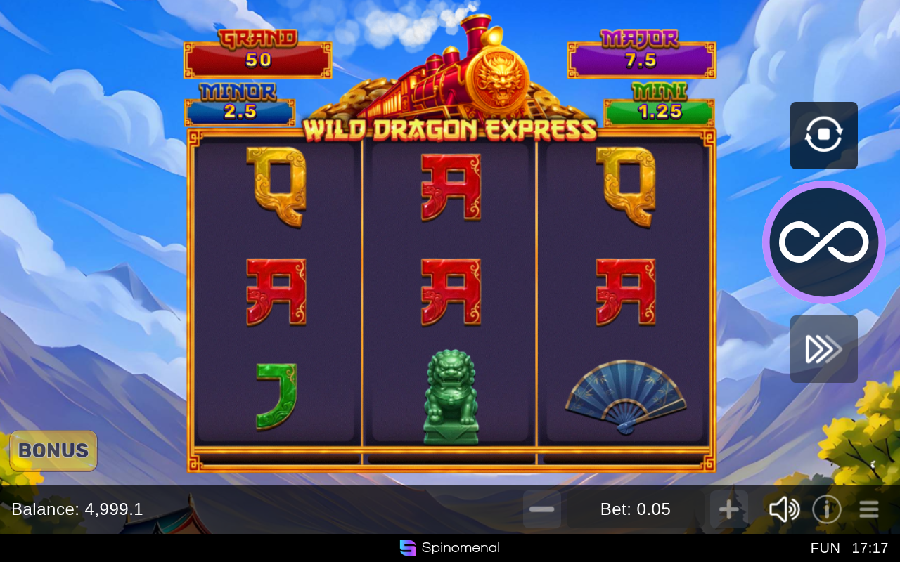Wild Dragon Express - Hold & Hit 3x3 gameplay