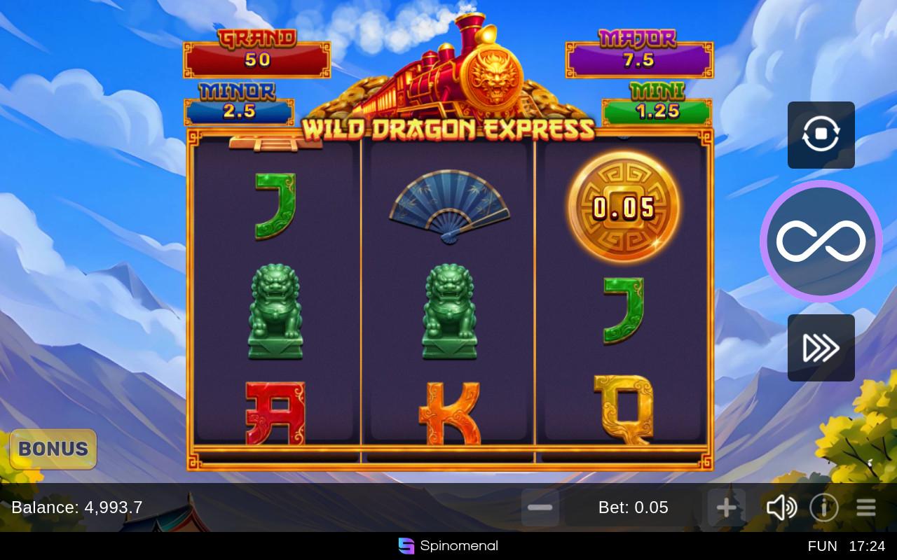Wild Dragon Express - Hold & Hit 3x3 gameplay