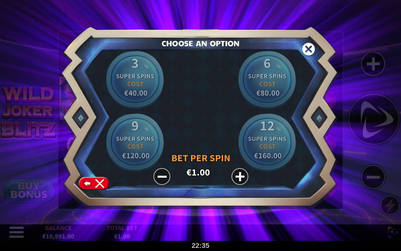Wild Joker Blitz bonus buy