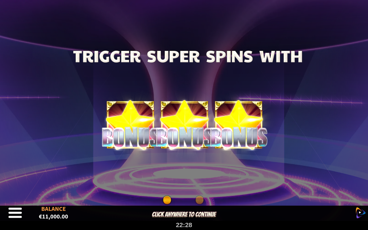 Wild Joker Blitz information screen