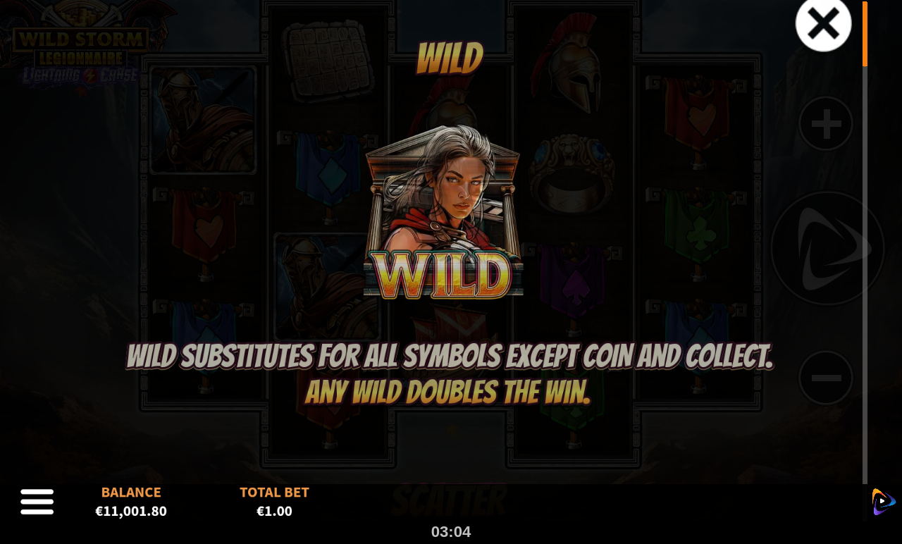Wild Storm Legionnaire information screen
