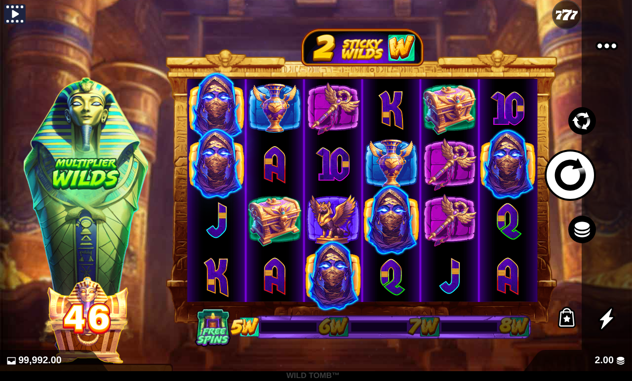 Wild Tomb gameplay