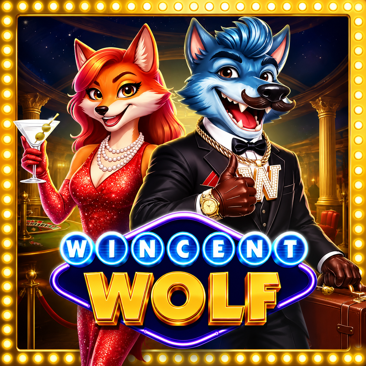 Wincent Wolf slot game logo