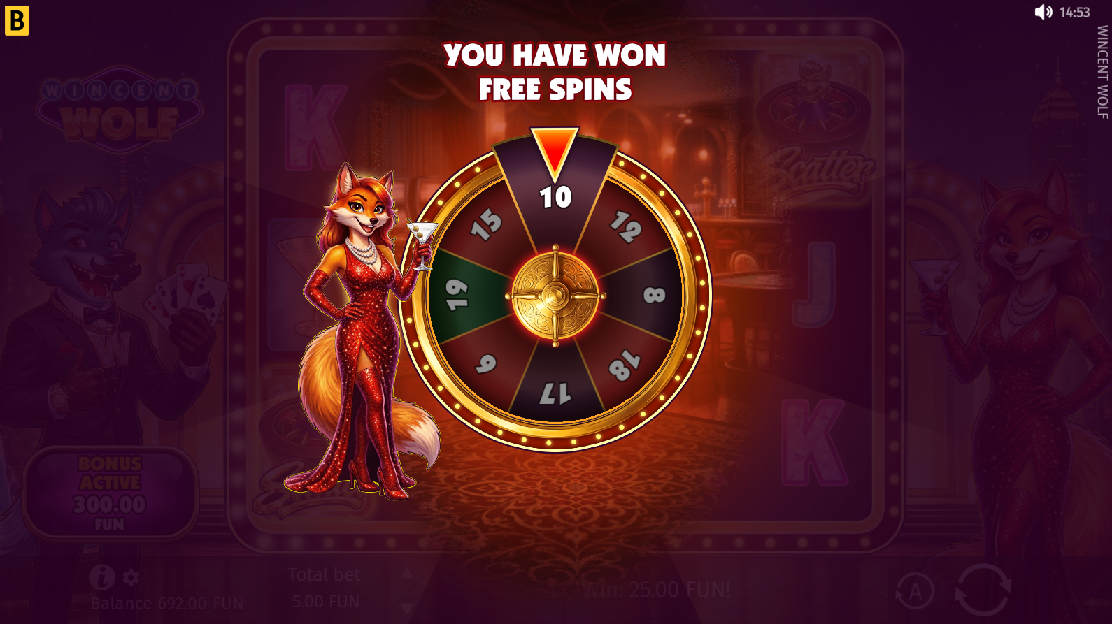 Wincent Wolf Wheel of Fortune