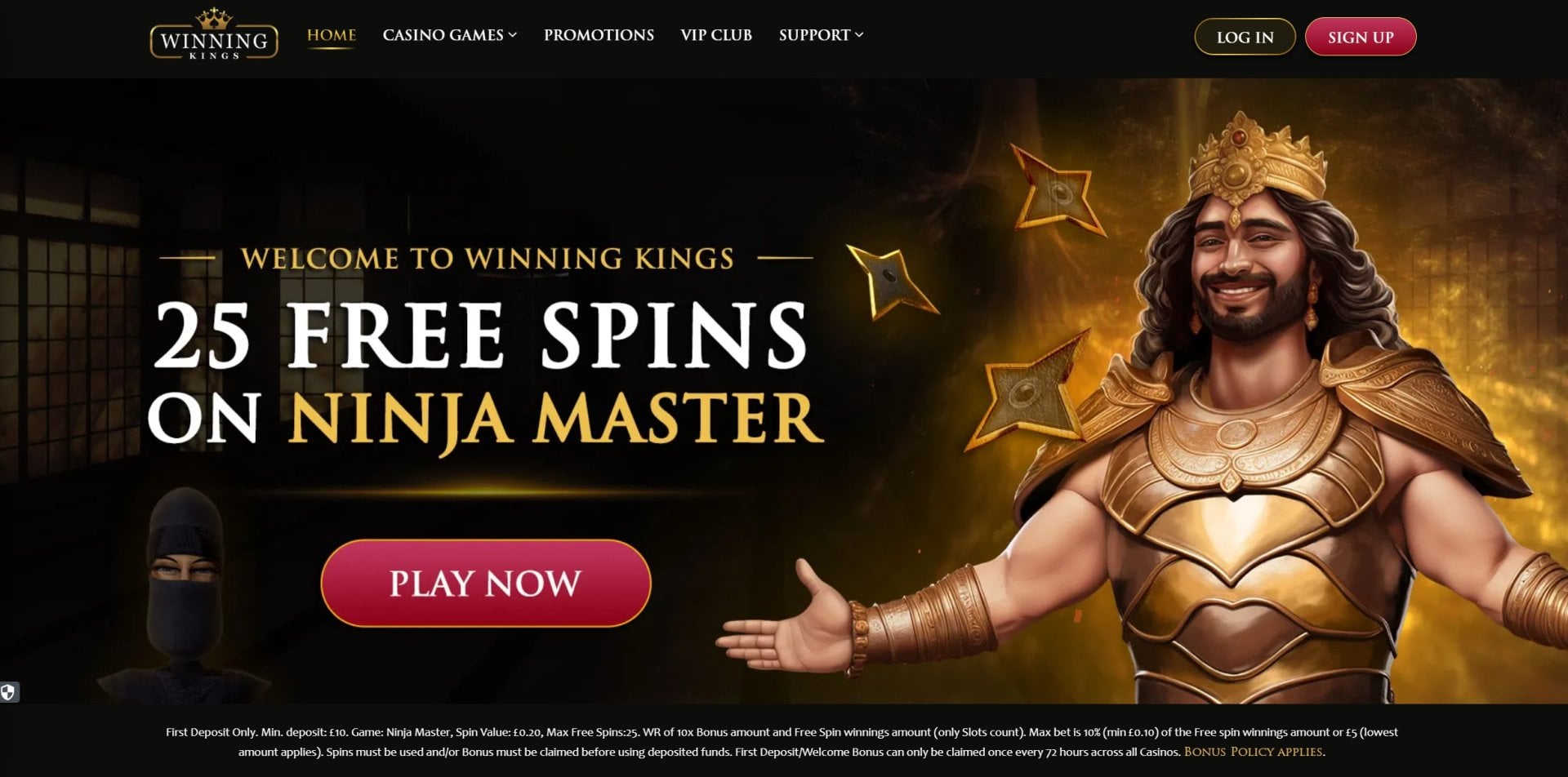 Winning Kings Welcome Bonus