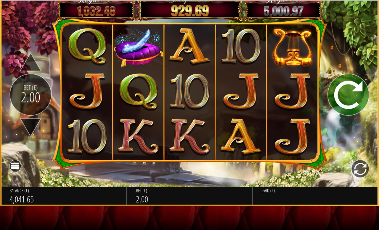 Wish Upon A Jackpot King base game