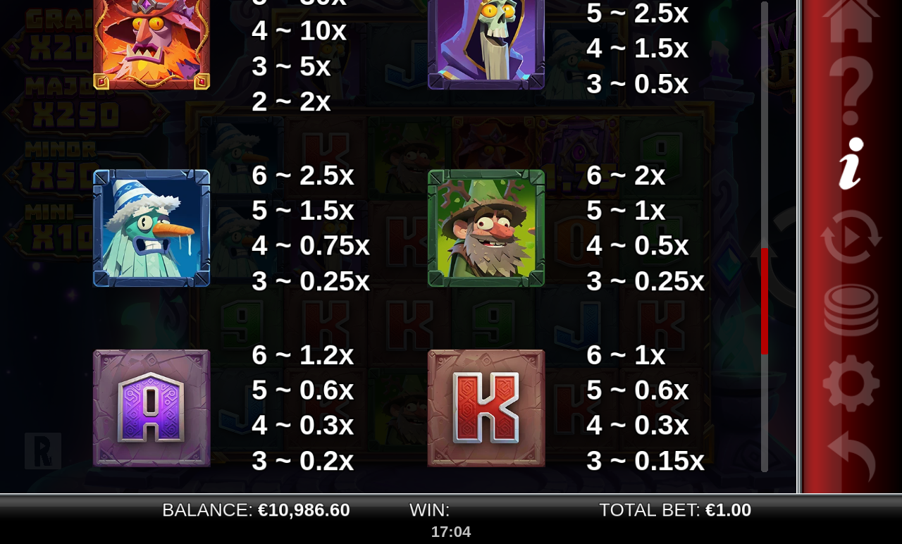 WizBang Brawl 10K Ways information screen