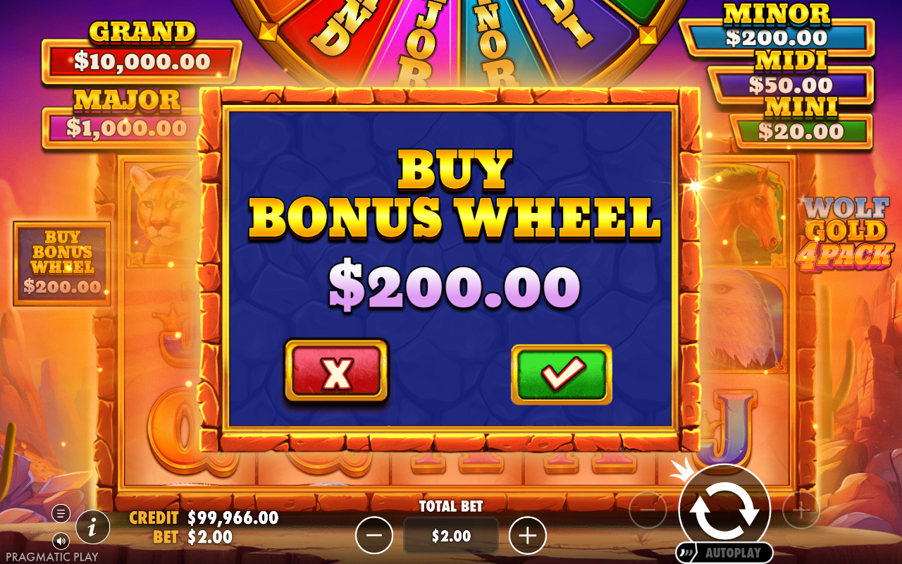 Wolf Gold 4 Pack bonus buy