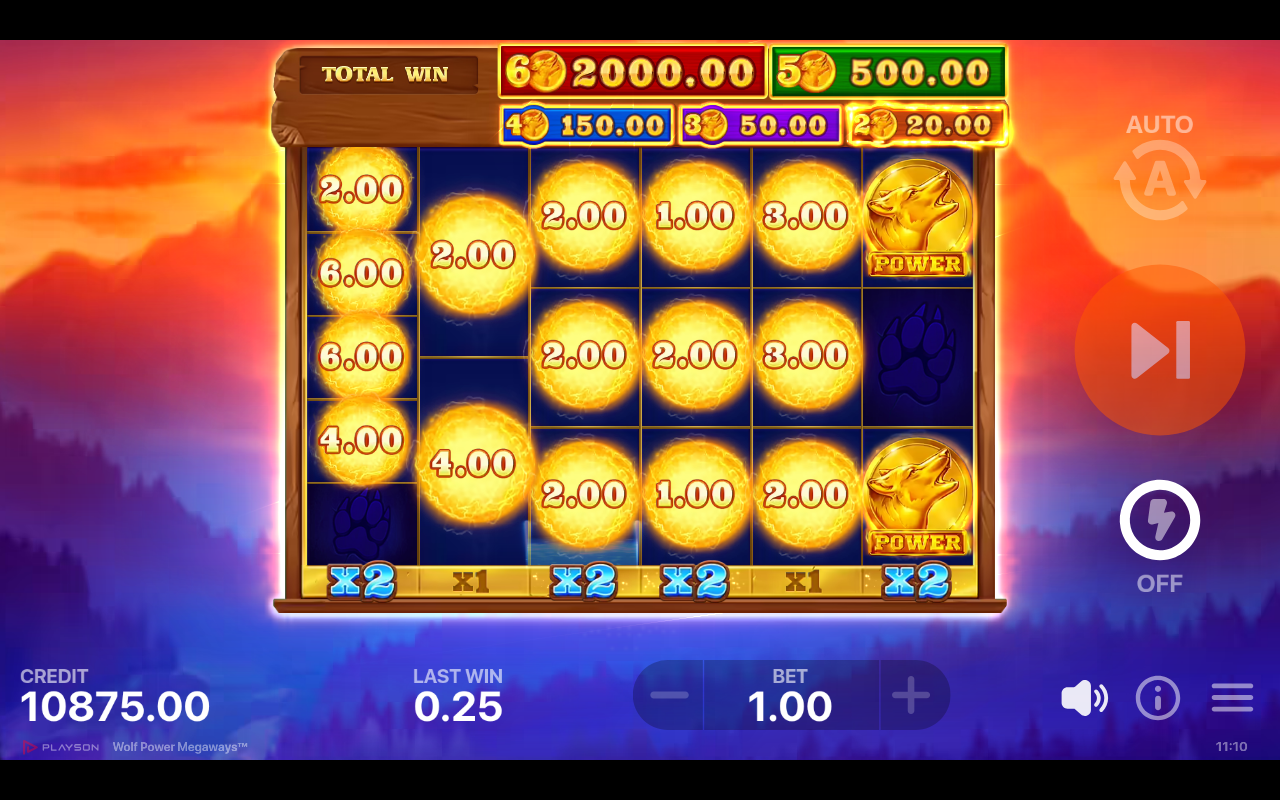 Wolf Power Megaways bonus round