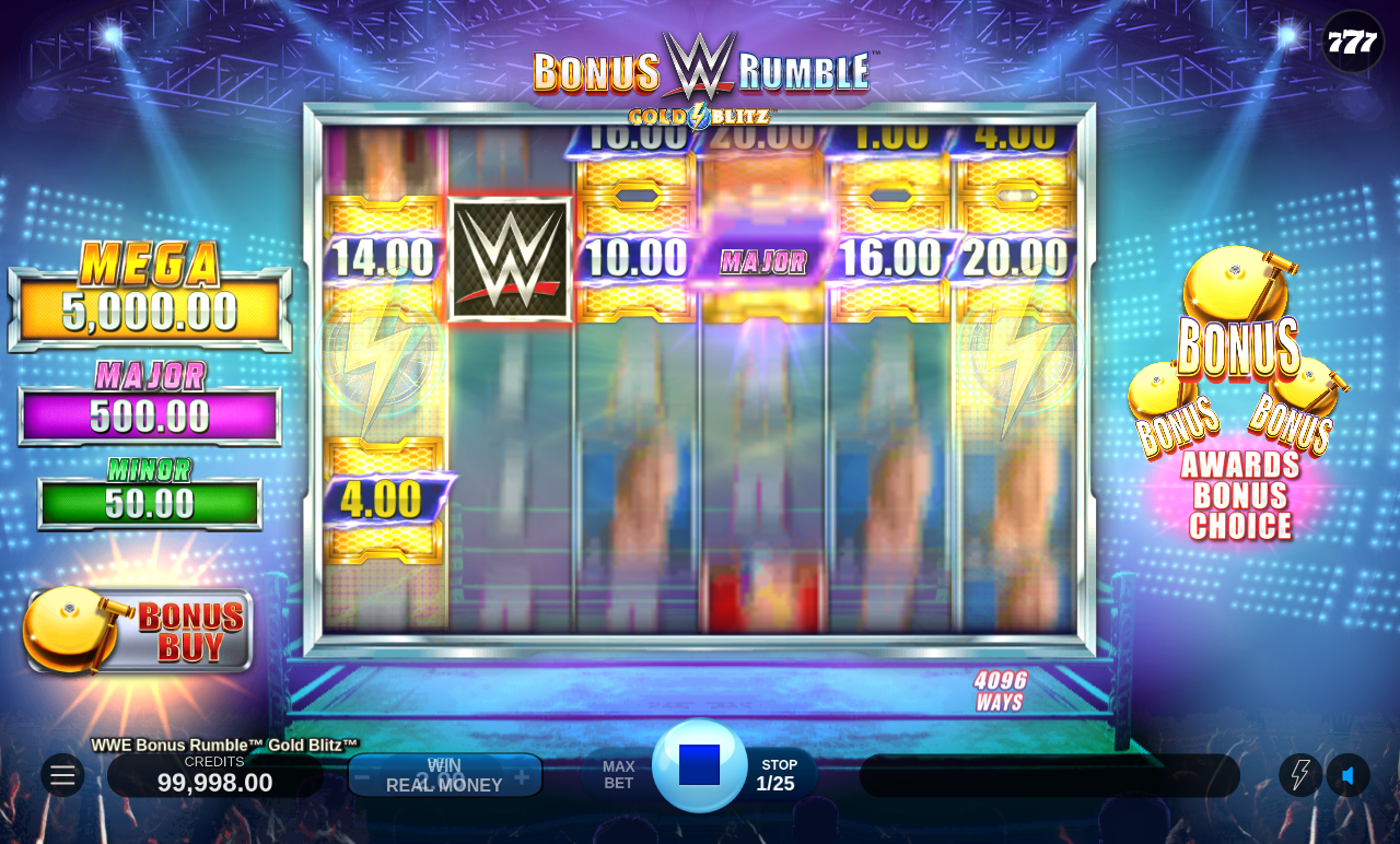 WWE Bonus Rumble: Gold Blitz base game