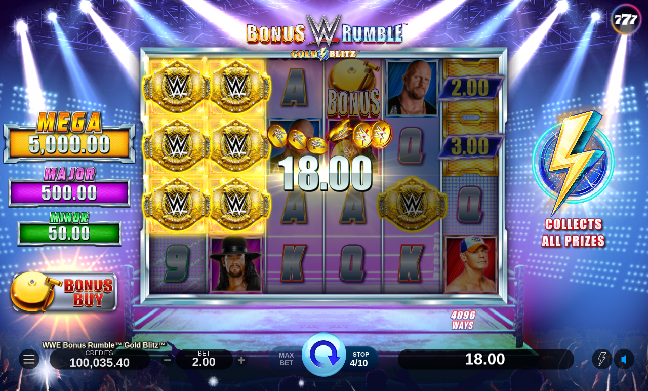 WWE Bonus Rumble: Gold Blitz gameplay