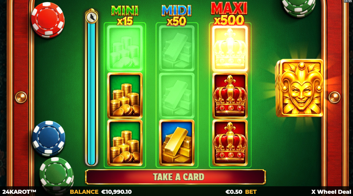 X Wheel Deal Jackpot Bonus game