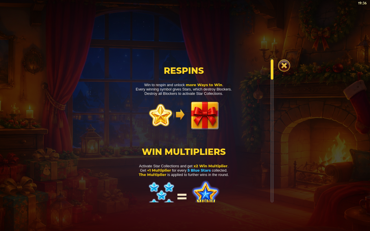 Xmas Dreams information screen