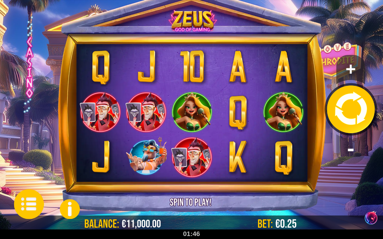 Zeus God of Gaming base game