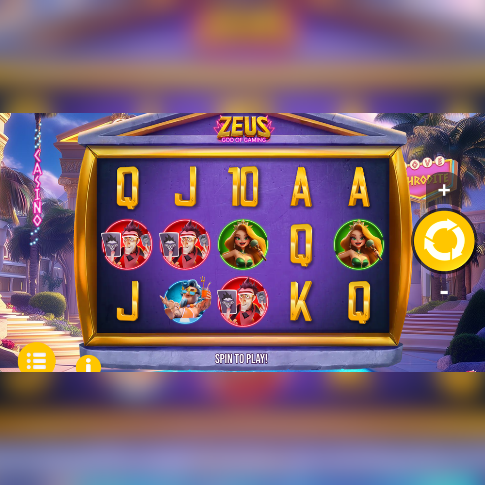 Play Zeus God of Gaming Slot Game