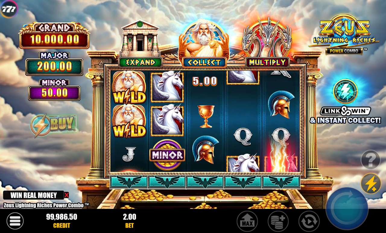 Zeus Lightning Riches Power Combo bonus round