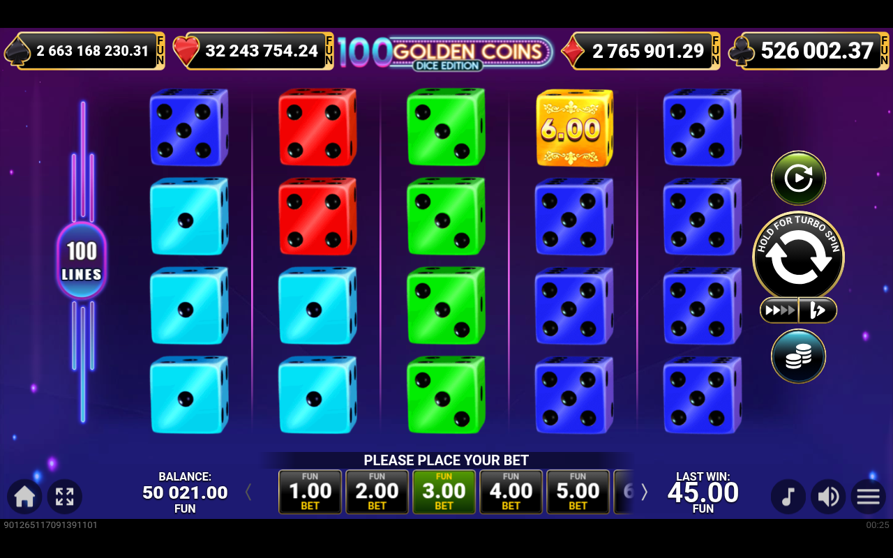 100 Golden Coins Dice Edition gameplay