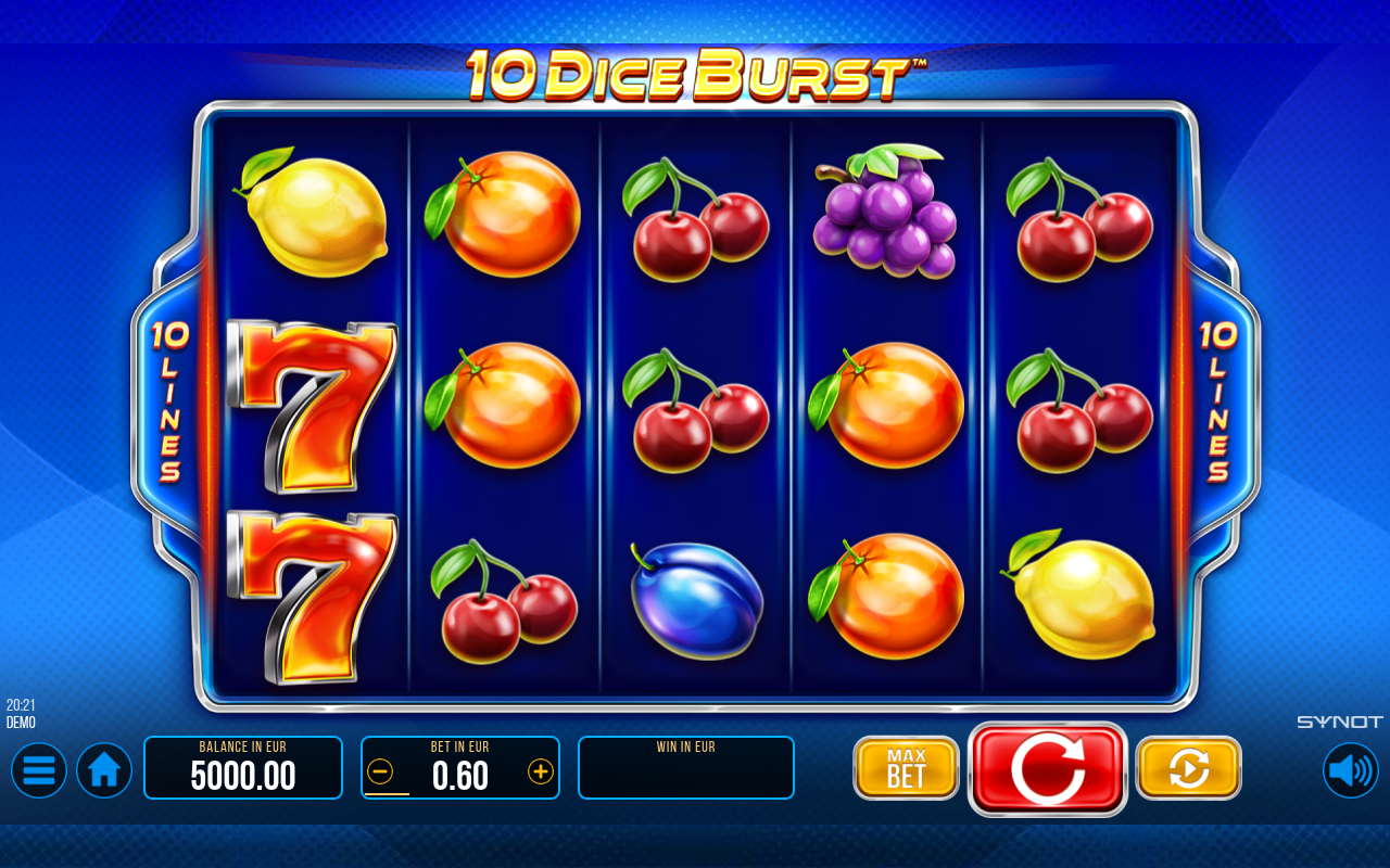 10 Dice Burst base game